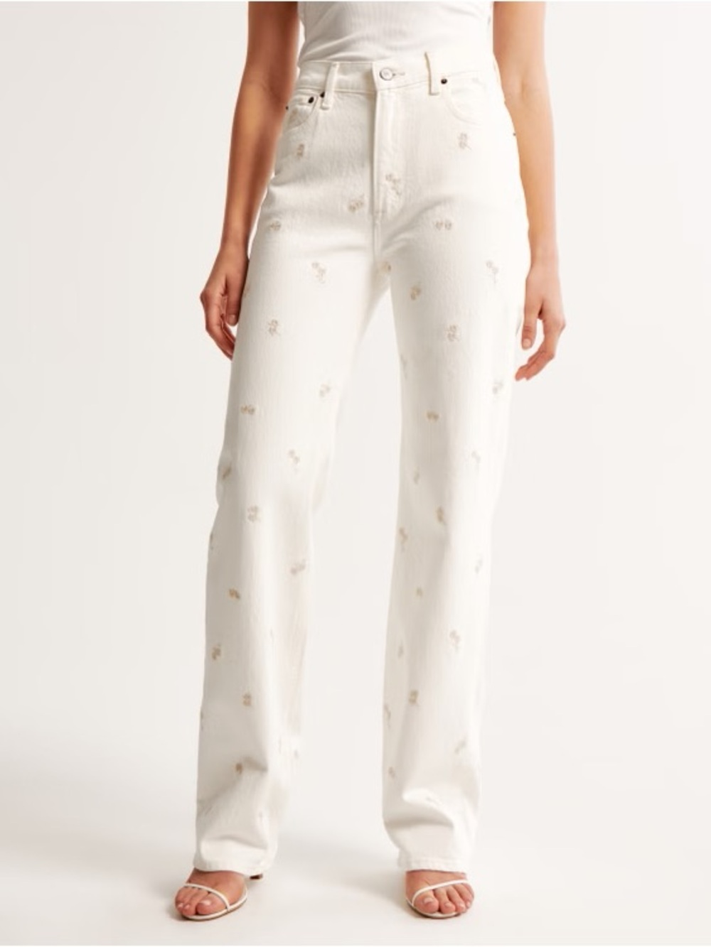 Abercrombie High Rise 90s Relaxed Embroidered Jeans Curve Love 2